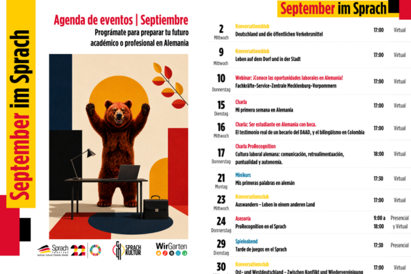 Imagen decorativa Sprach Institut: Boletín Institucional Agenda del Mes