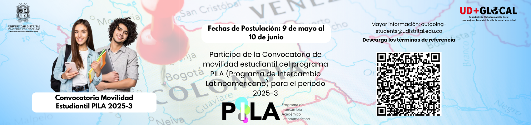 Convocatoria Movilidad Estudiantil PILA 2025-3