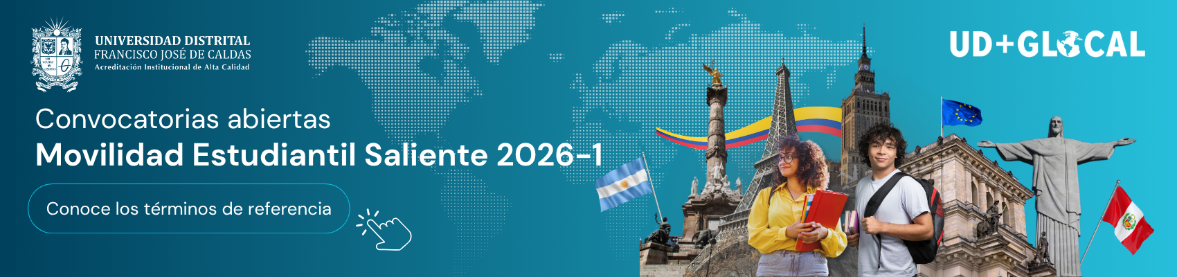 Convocatorias abiertas movilidad estudiantil saliente 2026-1